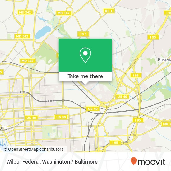 Mapa de Wilbur Federal, Baltimore, MD 21205