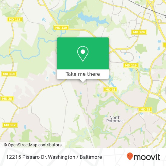 12215 Pissaro Dr, Gaithersburg, MD 20878 map