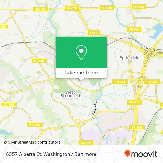 6357 Alberta St, Springfield, VA 22152 map