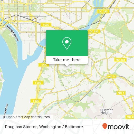 Douglass Stanton, Washington, DC 20020 map