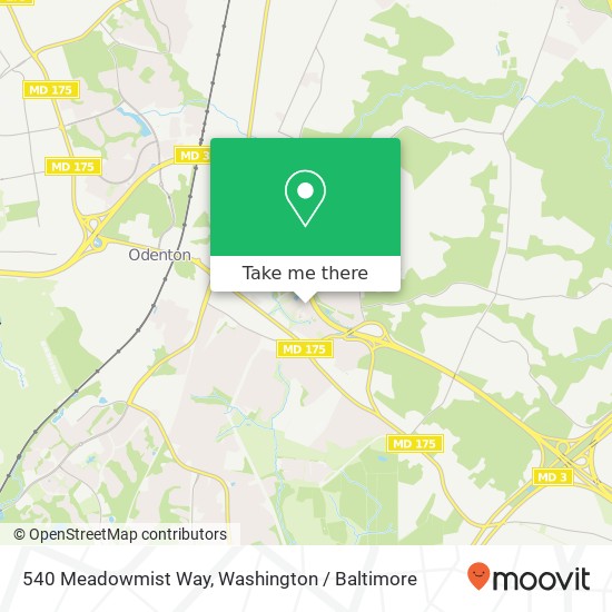 540 Meadowmist Way, Odenton, MD 21113 map