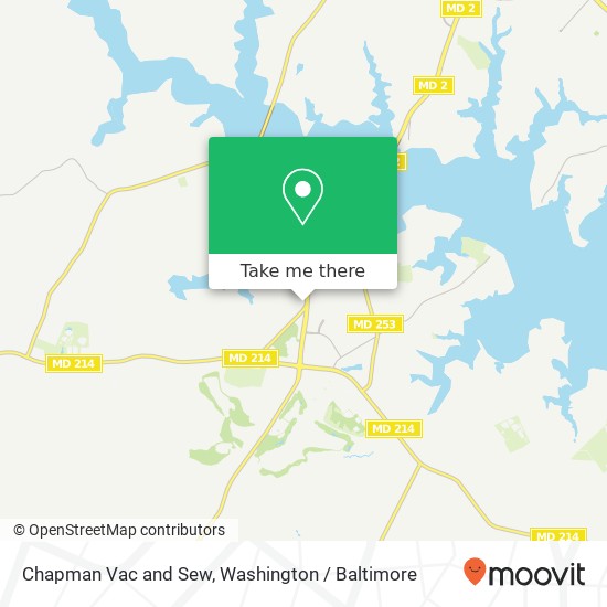 Mapa de Chapman Vac and Sew, 3180 Solomons Island Rd