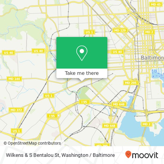 Wilkens & S Bentalou St, Baltimore, MD 21223 map