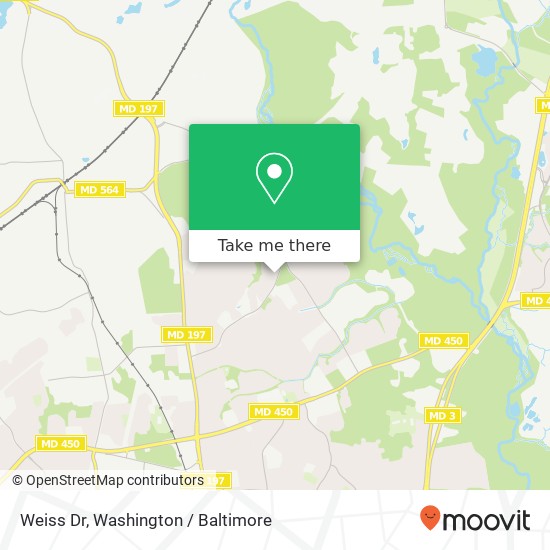 Weiss Dr, Bowie, MD 20715 map