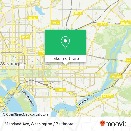 Maryland Ave, Washington, DC 20002 map