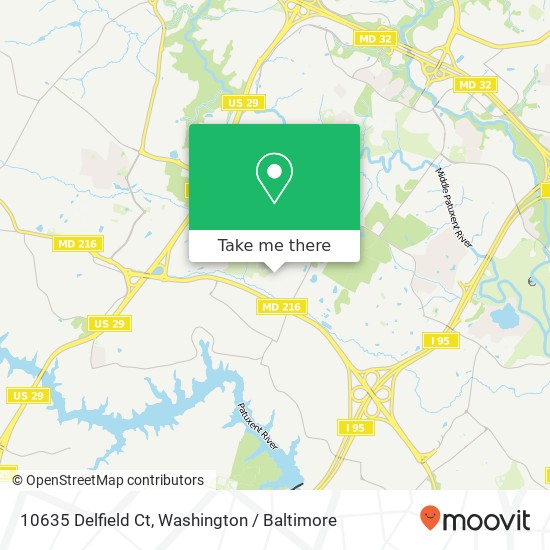 10635 Delfield Ct, Laurel, MD 20723 map