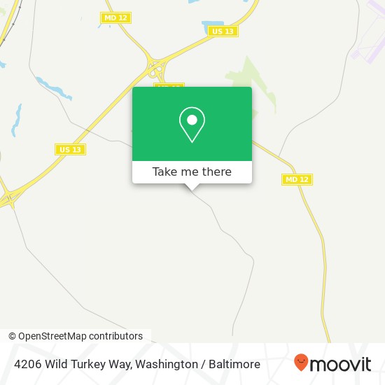 4206 Wild Turkey Way, Salisbury, MD 21804 map