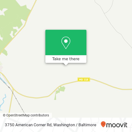 Mapa de 3750 American Corner Rd, Federalsburg, MD 21632