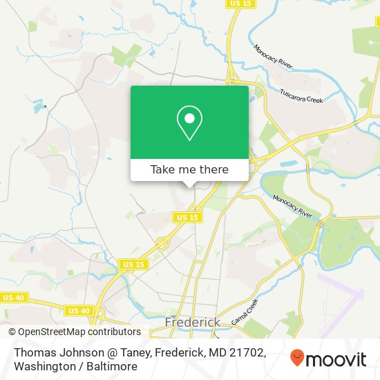 Thomas Johnson @ Taney, Frederick, MD 21702 map