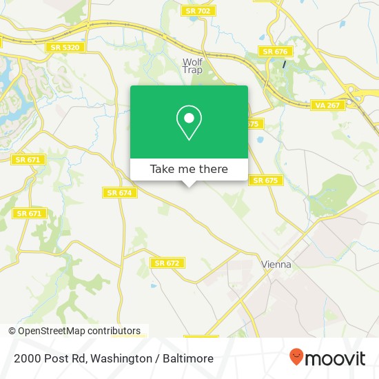 Mapa de 2000 Post Rd, Vienna, VA 22181