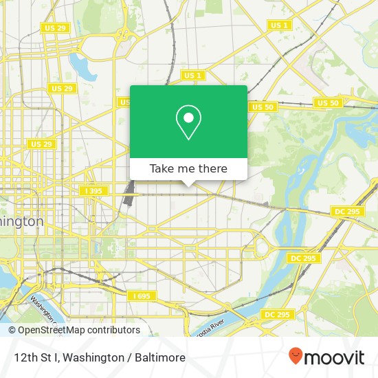 12th St I, Washington, DC 20002 map