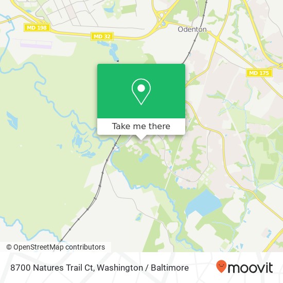 8700 Natures Trail Ct, Odenton, MD 21113 map