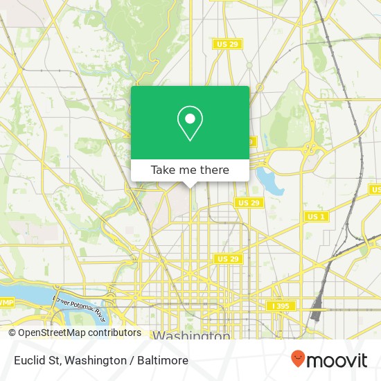 Euclid St, Washington, DC 20009 map