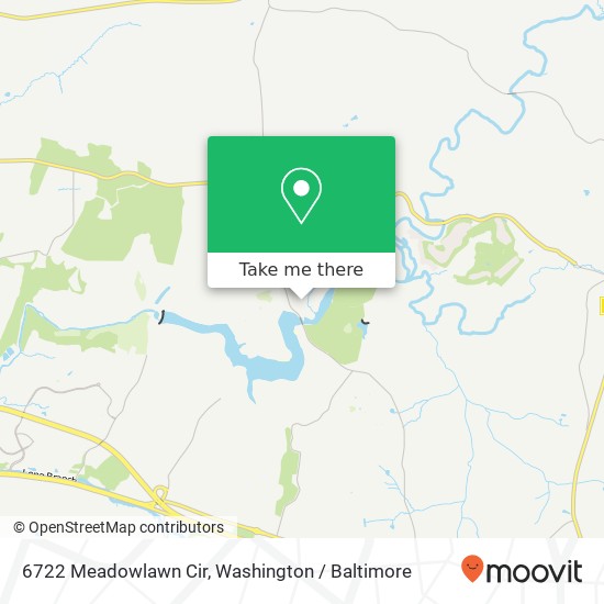 Mapa de 6722 Meadowlawn Cir, New Market, MD 21774