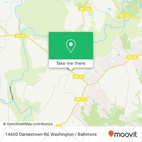 Mapa de 14600 Darnestown Rd, Germantown, MD 20874
