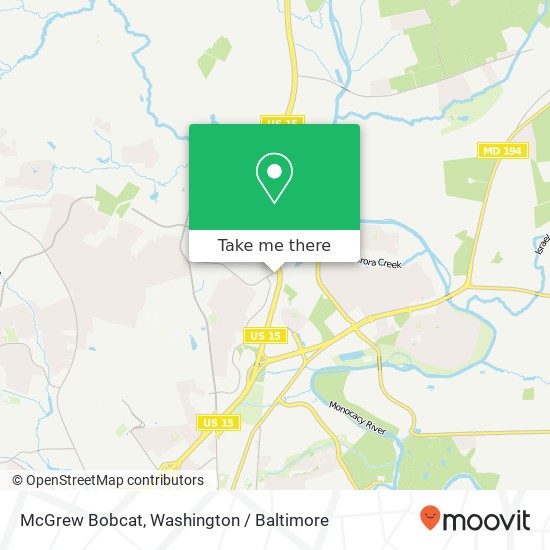 Mapa de McGrew Bobcat, 7649 Hayward Rd