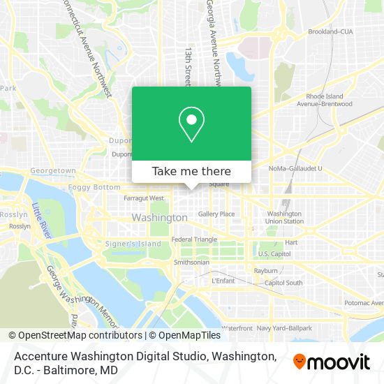 Mapa de Accenture Washington Digital Studio