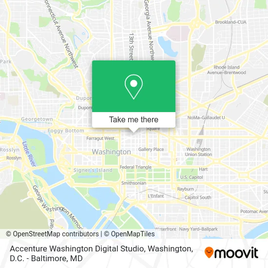 Accenture Washington Digital Studio map