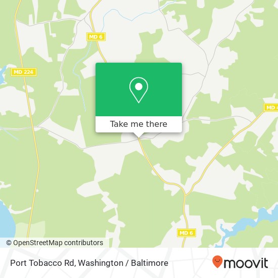 Mapa de Port Tobacco Rd, Nanjemoy, MD 20662