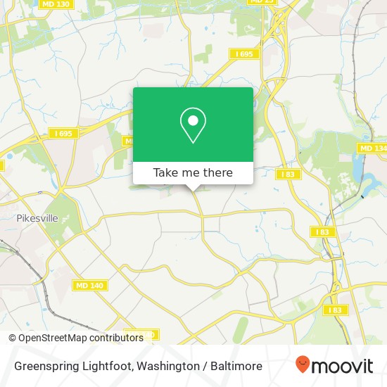 Greenspring Lightfoot, Baltimore, MD 21209 map