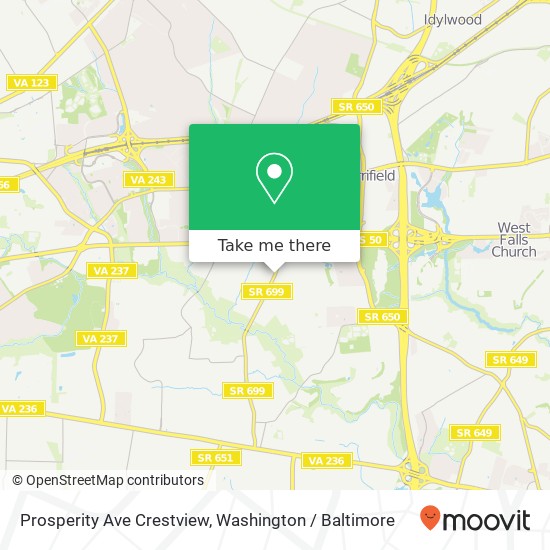 Prosperity Ave Crestview, Fairfax, VA 22031 map