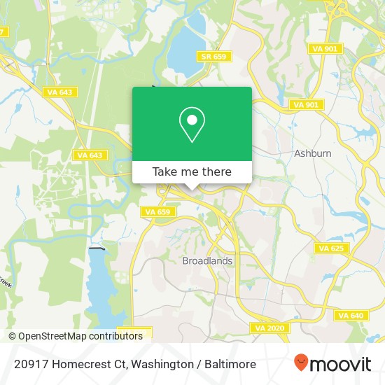 20917 Homecrest Ct, Ashburn, VA 20147 map