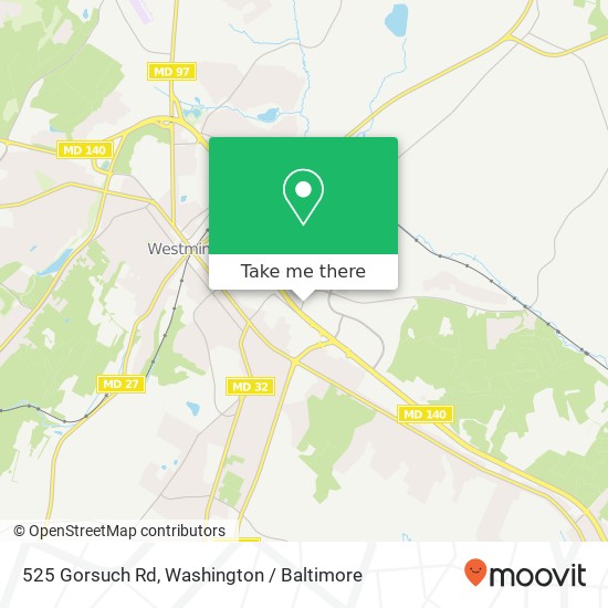 Mapa de 525 Gorsuch Rd, Westminster, MD 21157