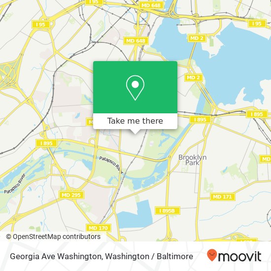 Mapa de Georgia Ave Washington, Halethorpe, MD 21227
