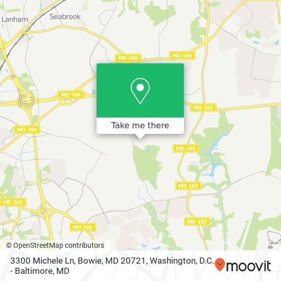 3300 Michele Ln, Bowie, MD 20721 map