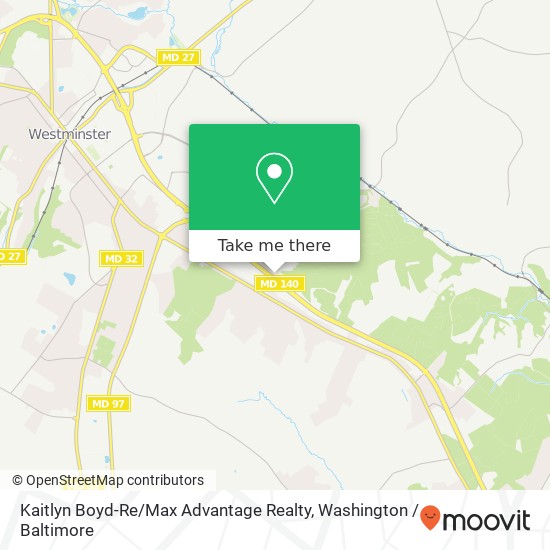 Mapa de Kaitlyn Boyd-Re / Max Advantage Realty, 1012 Baltimore Blvd