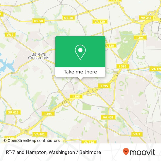 Mapa de RT-7 and Hampton, Alexandria, VA 22302