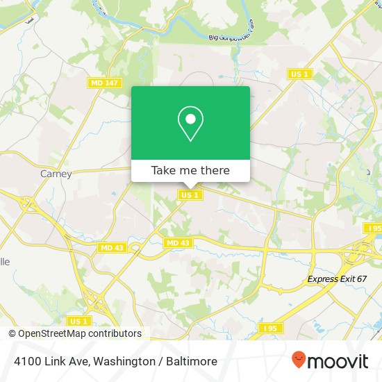 Mapa de 4100 Link Ave, Nottingham, MD 21236