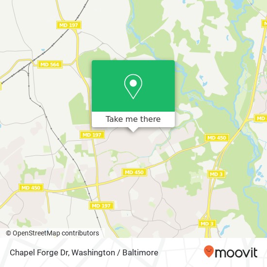 Mapa de Chapel Forge Dr, Bowie, MD 20715