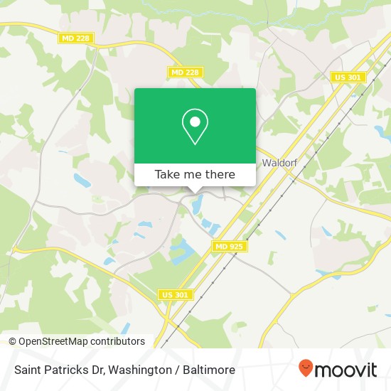 Mapa de Saint Patricks Dr, Waldorf, MD 20603