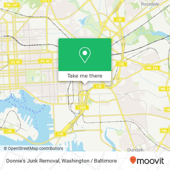 Mapa de Donnie's Junk Removal, 639 Savage St