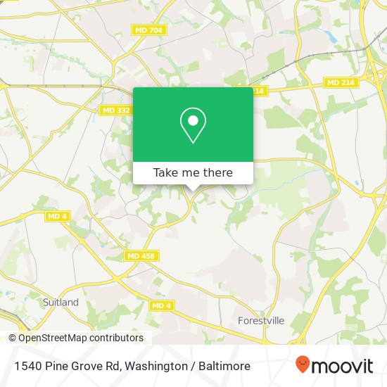 1540 Pine Grove Rd, Capitol Heights, MD 20743 map