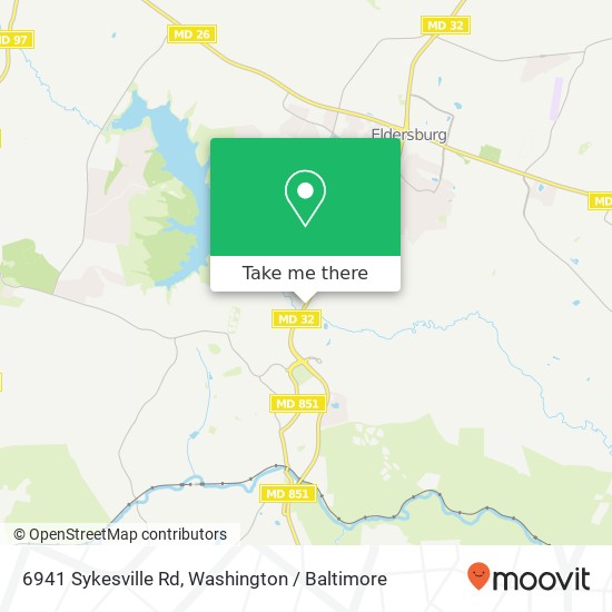 Mapa de 6941 Sykesville Rd, Sykesville, MD 21784