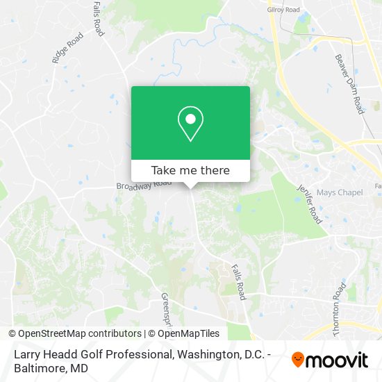 Larry Headd Golf Professional map