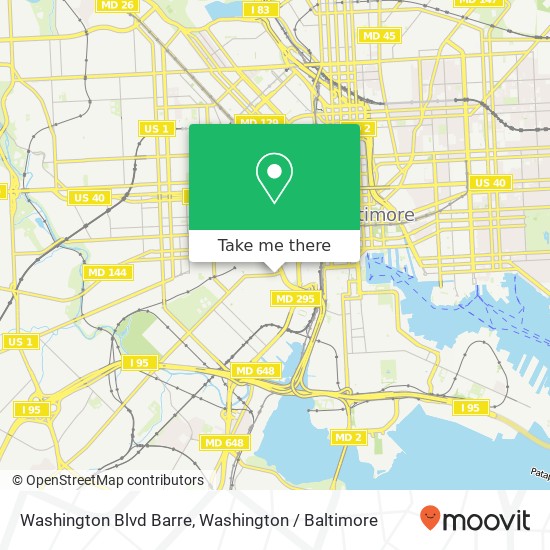 Washington Blvd Barre, Baltimore, MD 21230 map