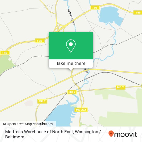 Mapa de Mattress Warehouse of North East, 506 North East Plz