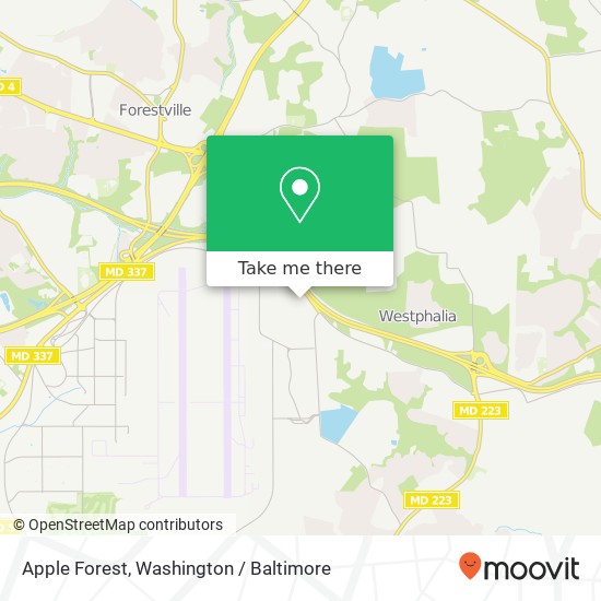 Mapa de Apple Forest, Andrews Air Force Base, MD 20762