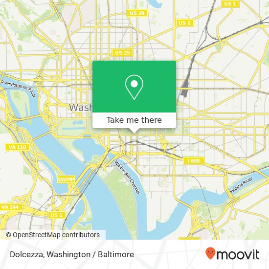 Dolcezza, Independence Ave SW map