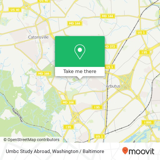 Mapa de Umbc Study Abroad, Catonsville, MD 21228