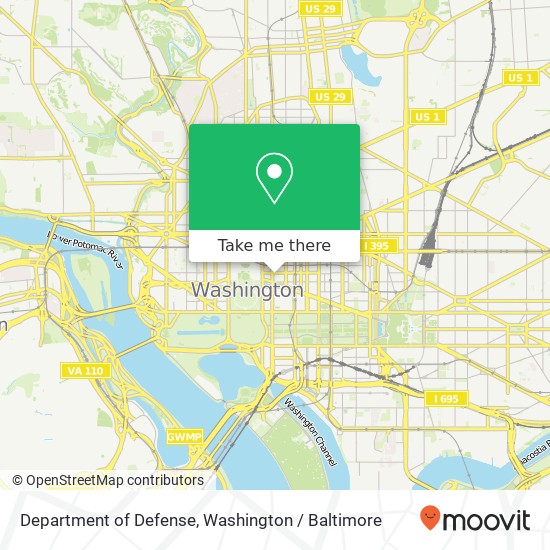 Department of Defense map
