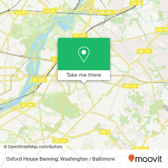 Oxford House Benning map