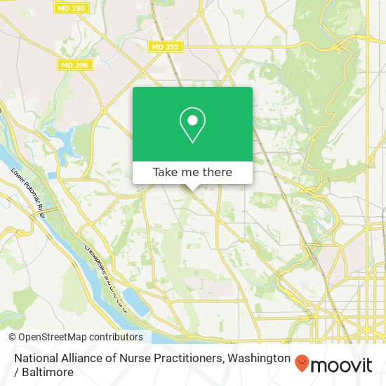 Mapa de National Alliance of Nurse Practitioners