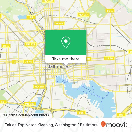 Mapa de Takias Top Notch Kleaning, E Fayette St