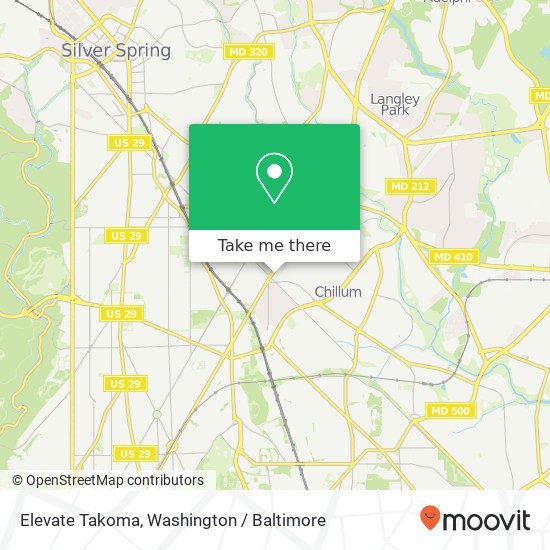 Elevate Takoma, 6309 New Hampshire Ave map