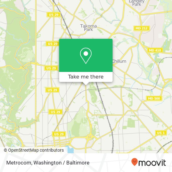Mapa de Metrocom