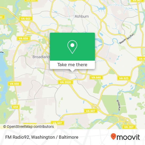 FM Radio92 map